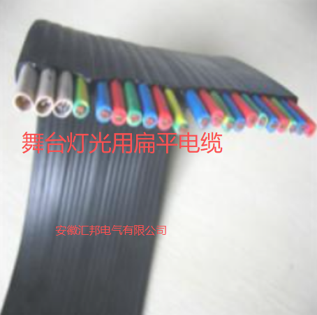 舞台灯光用低烟无卤扁平电缆WDZ-RVV12*2.5mm²+3*（2*0.3）+DMX512
